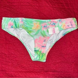 NWT Victoria’s Secret PINK tropical floral swim bottom